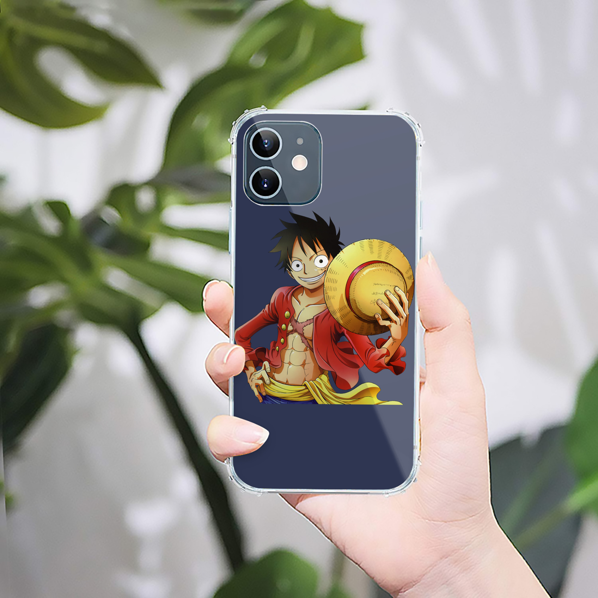 （画像用） ワンピース モンキー・D・ルフィ ONE PIECE Monkey D. Luffy 【iPhone 12シリーズ対応】透明スマホケース（クリアソフトケース）
